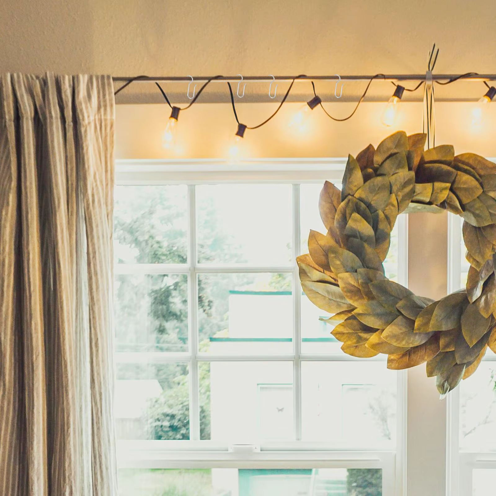 Crochet de Rail de rideau, 60 pièces, crochet de plafond, rideau de douche, crochet de suspension, Rail de guidage, crochet de plafond, accessoire de quincaillerie pour la maison