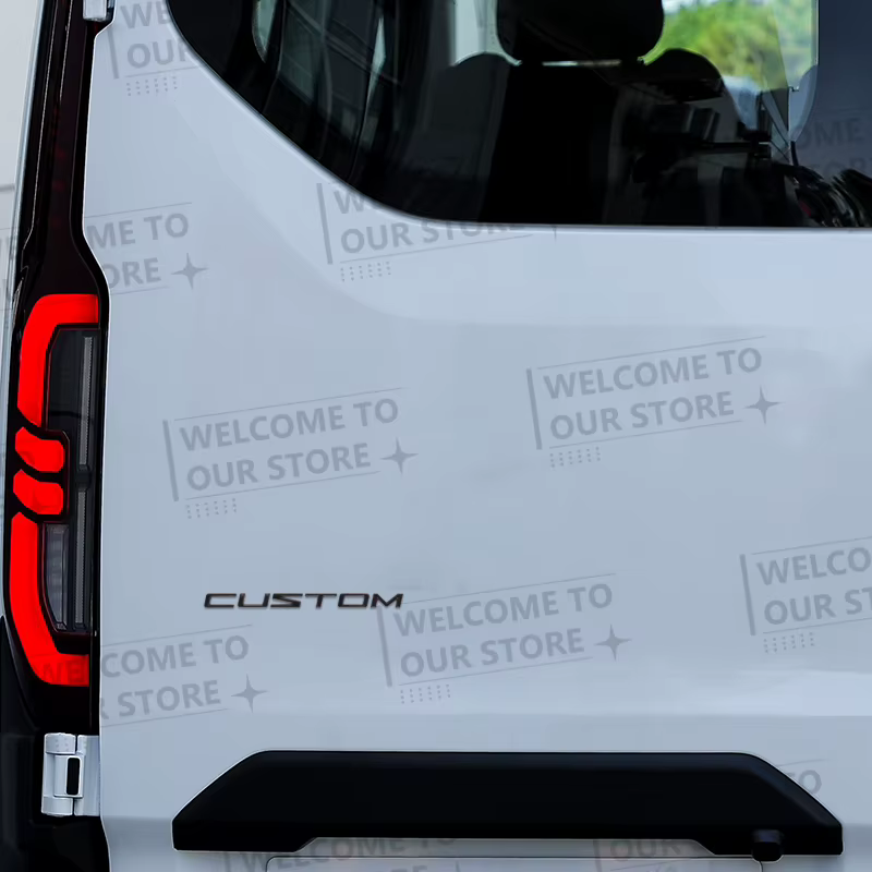 Autocollant de voiture pour Ford Transit personnalisé MK6 MK7 MK8 Van Tourneo Tuning, Logo en métal 3D, Badge, accessoires d'emblème de coffre arrière