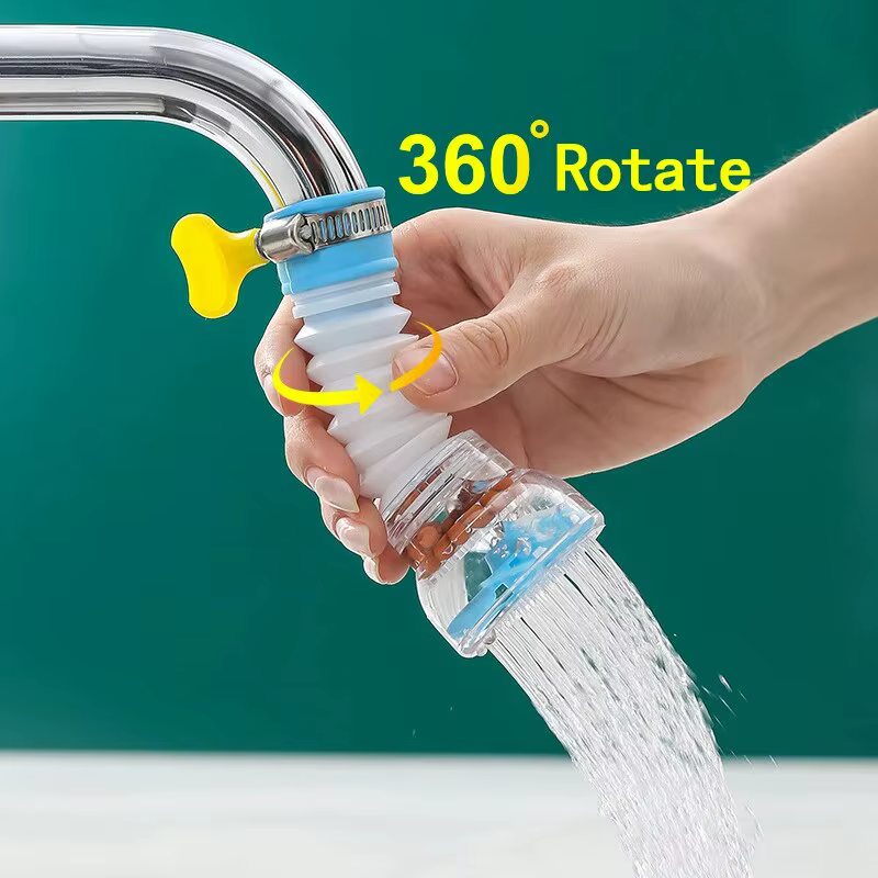 Robinet de cuisine anti-éclaboussures, peut pivoter prolonger le filtre, robinet d'eau universel pour la maison, lavabo multifonction, robinet de douche