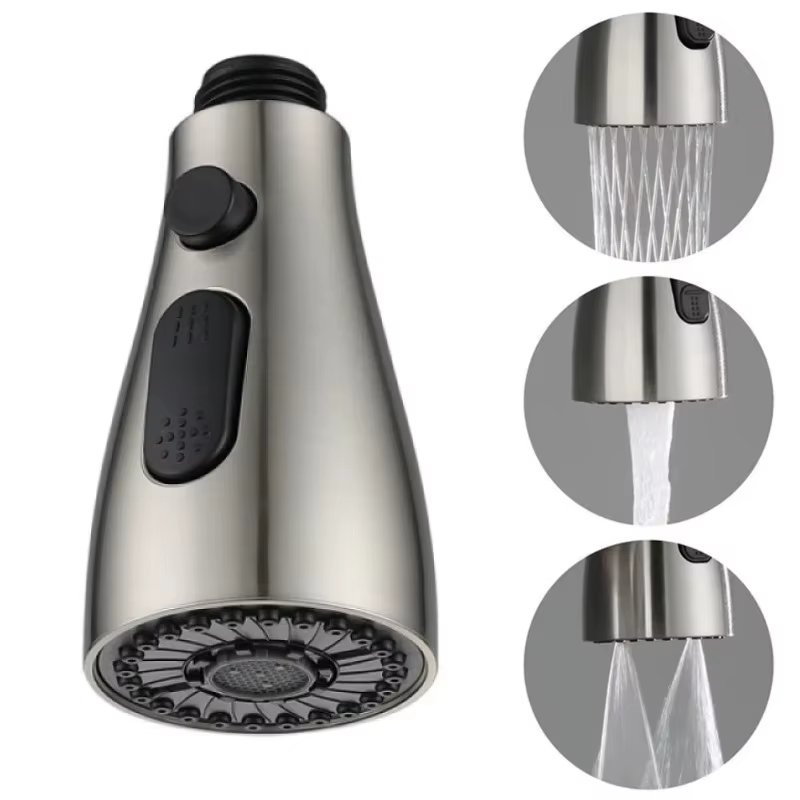 Buse de pulvérisation de robinet extractible pour cuisine, connexion 1/2 pouces, 3 Modes ABS, économie d'eau, salle de bains, lavabo, douche, pomme de pulvérisation
