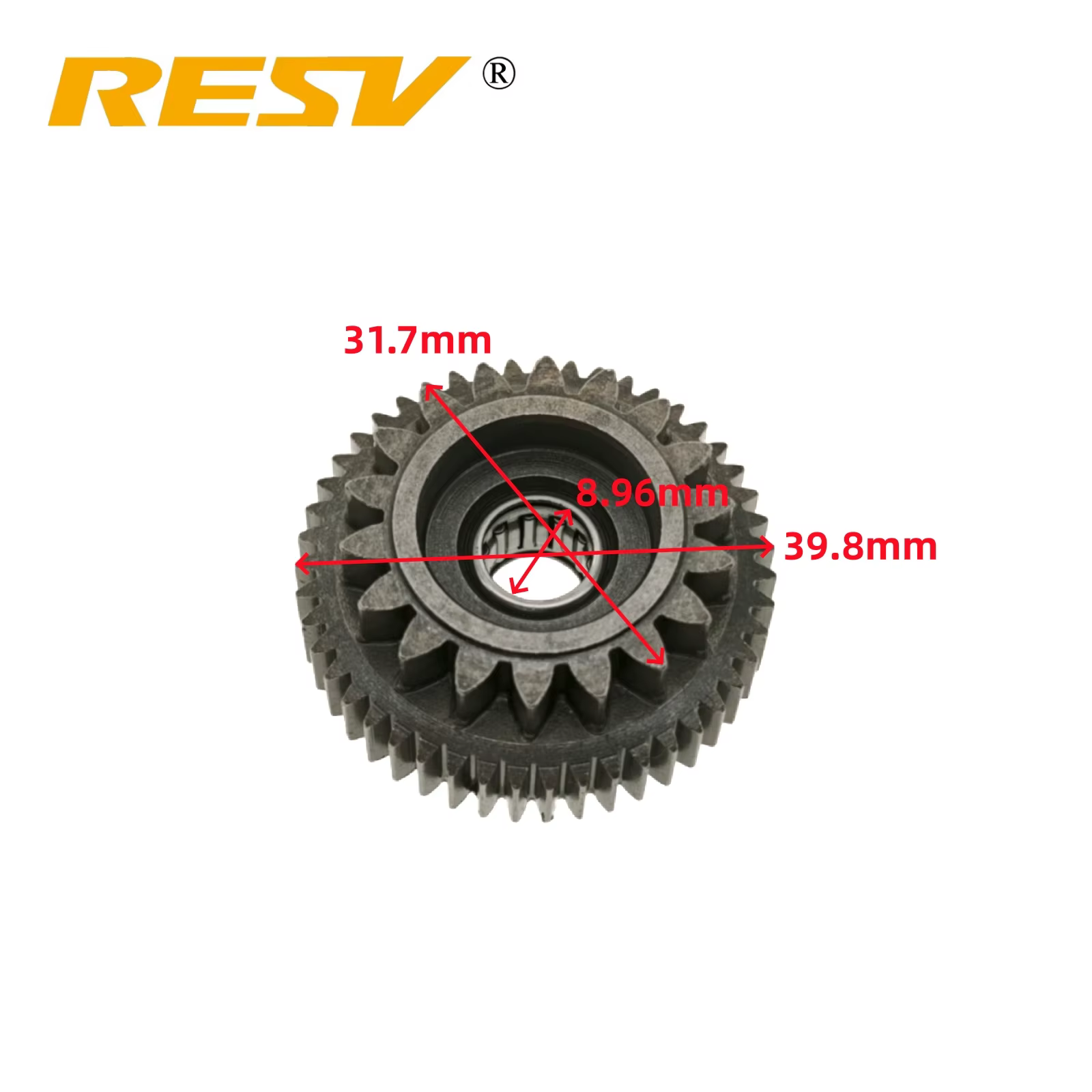 RESV pour Yamaha Zuma100 YW100 Aerox BWS Neo's 100cc 2 temps 4VP-E5650-00 Scooter BWS100 4VP Engrenage de démarrage électrique 18T-47T