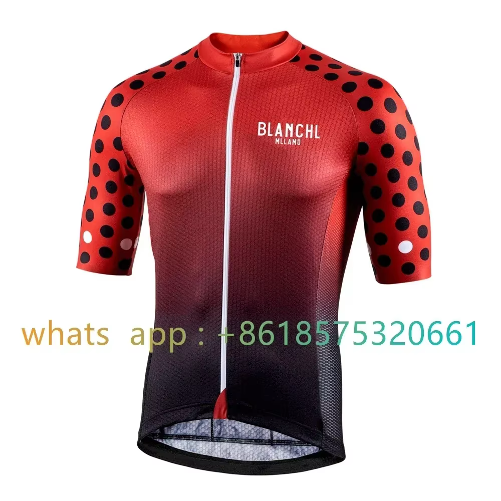 Blanchl – maillot de cyclisme à manches courtes