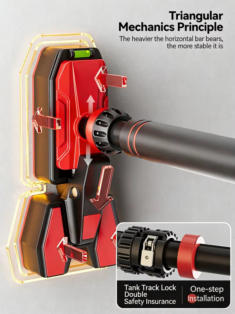 Barre de traction sans perceuse pour porte