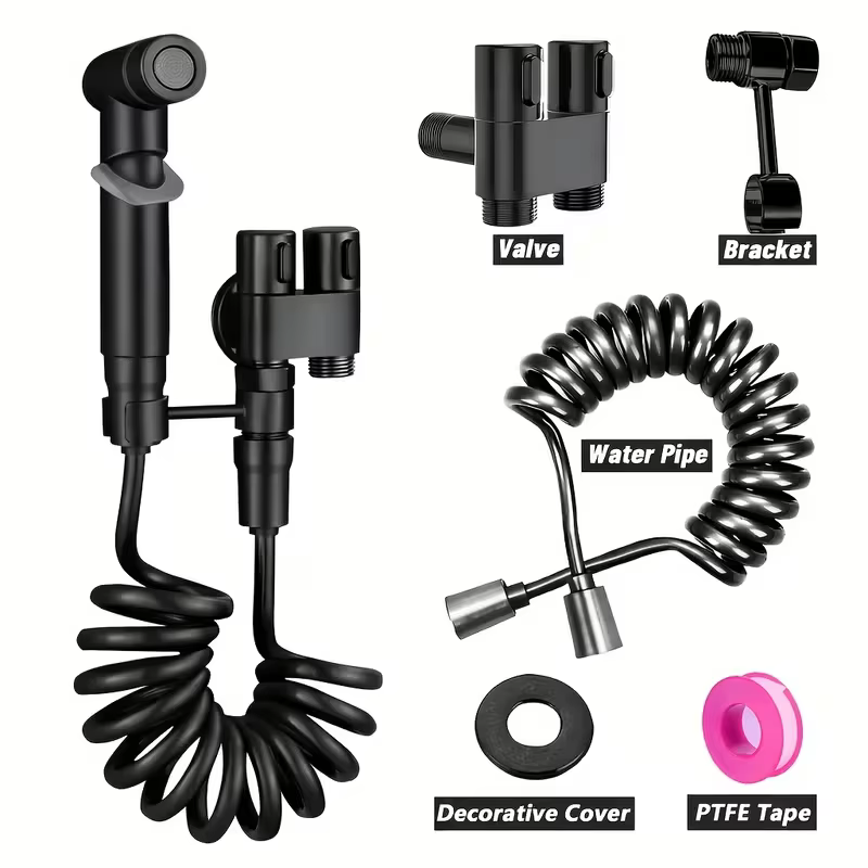 Kit de pulvérisation pour toilettes, bidet portable à eau froide, accessoires de toilette, douchette manuelle pour salle de bain, douche anale