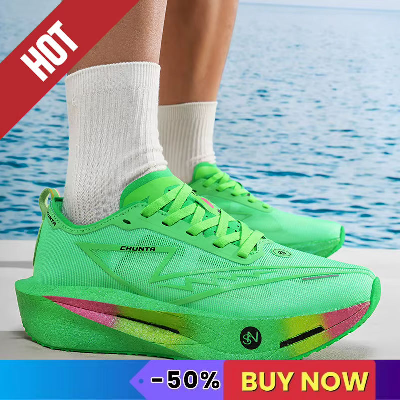 Chaussures de course de sport hommes Marathon baskets CarbonPlate léger respirant confortable femmes athlétique