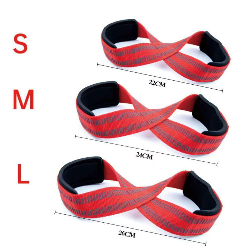Bande de résistance de Fitness, ceinture d'assistance d'haltérophilie, sangles de poignet d'haltérophilie, ceinture de rehausseur en forme de 8