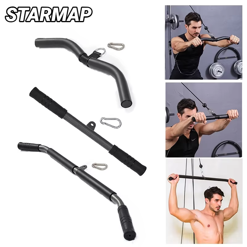 Fitness Lat tirer vers le bas barre presse Biceps force arrière poignée d'entraînement pour câble Machine fixation accessoires de gymnastique