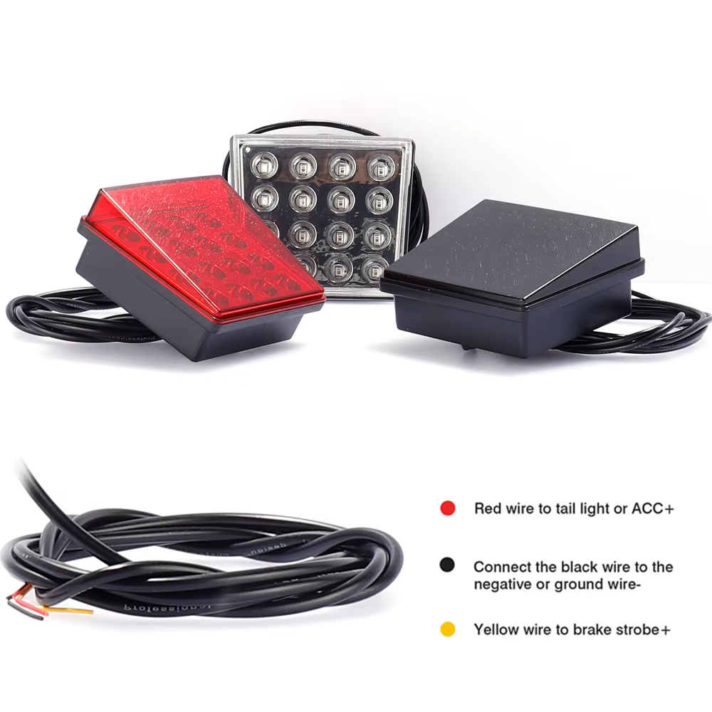 Feux arrière Flash stroboscopique Style F1, feux pilotes de freinage Led pour voiture moto, avertissement automatique, arrêt inverse, feux de sécurité pour pare-chocs