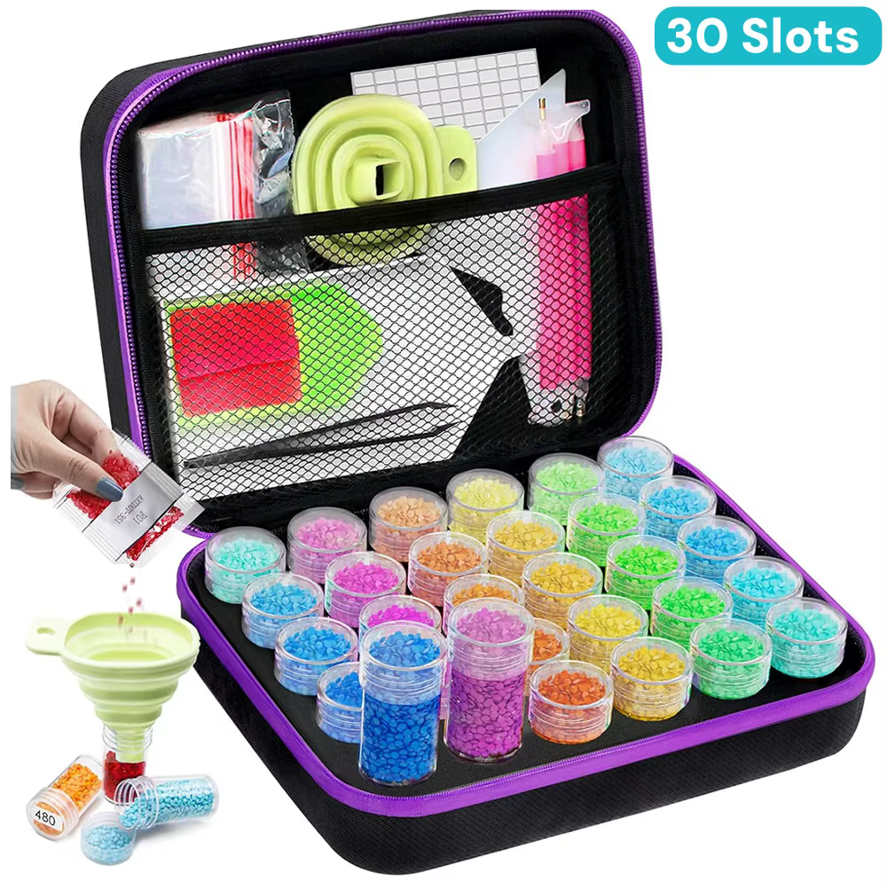 Accessoires de peinture, Kits d'outils en diamant, boîtes de rangement, plateaux de stylos de Test, valise de points, accessoire de Diament, ensemble de stylos en résine