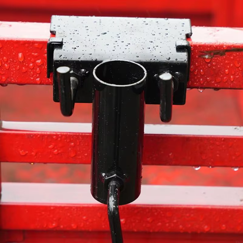 Porte-parapluie balcon avec pince, pince Table, support parapluie en métal pour balcon, terrasse, plage, M4YD