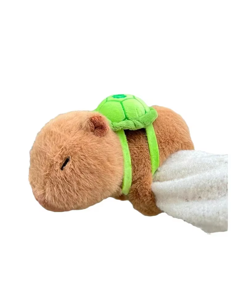Capybara-Décoration d'intérieur de vélo de montagne, accessoires de voiture mignons, partenaire d'équitation, poupée flabby
