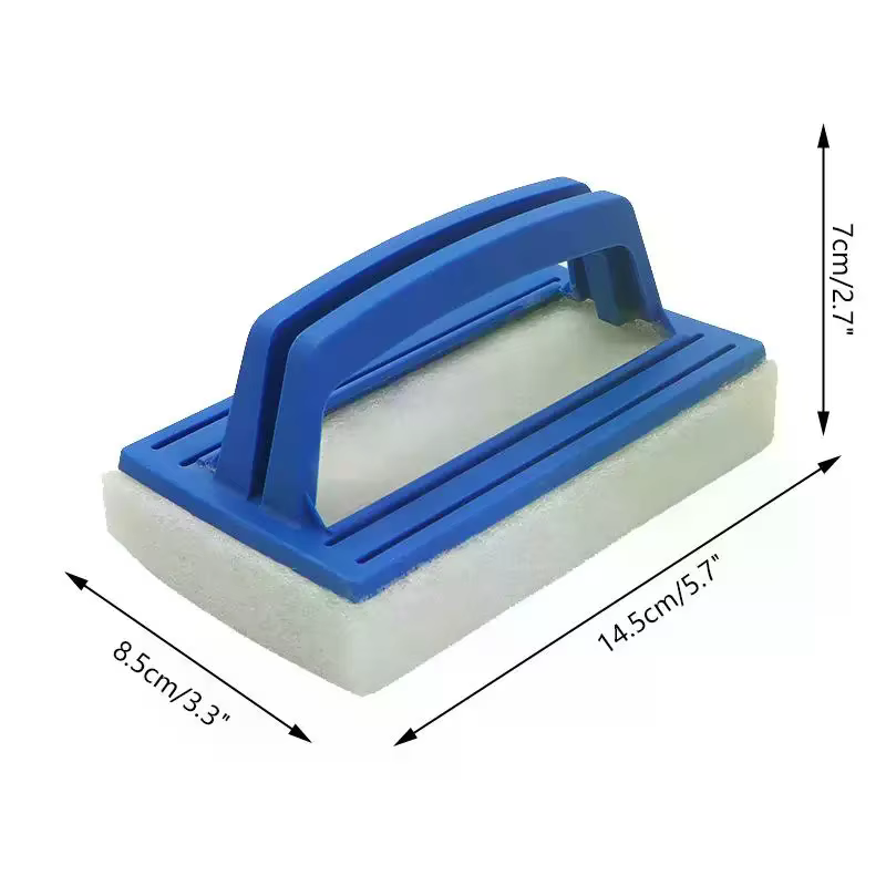 Brosse de nettoyage pour parois de piscine, brosse à éponge pour ligne d'eau, accessoire pour piscine, spa et bain à remous, nettoyeur de piscine