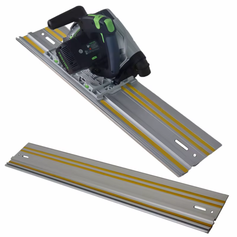 Rail de guidage de scie sur rail Rails guidés extrudés en aluminium pour coupes de déchirure répétables sur rail de scie circulaire, biseau optimisé et coupes droites