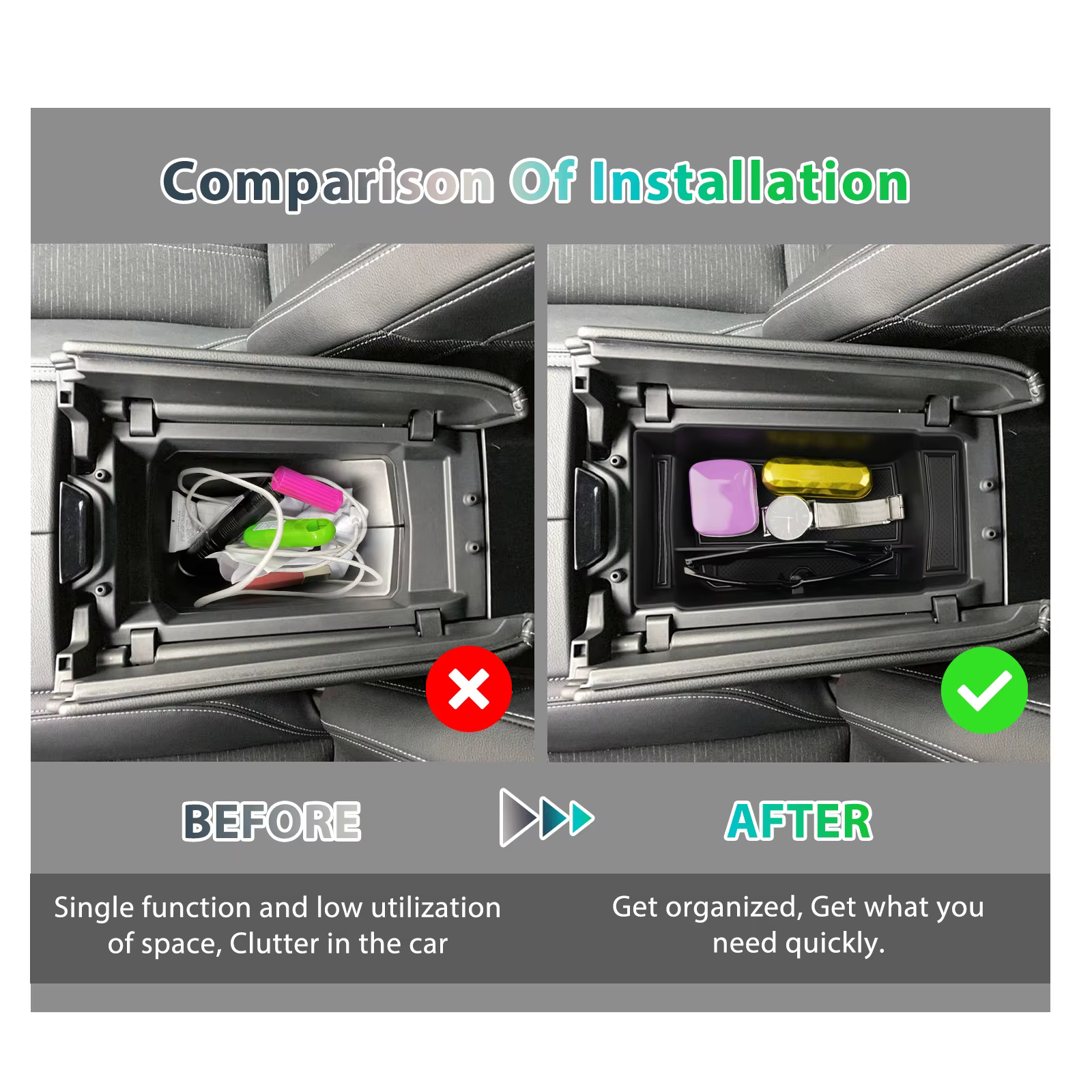 RUIYA pour Renault Austral E-Tech 2022-2026 – Boîte de rangement pour accoudoir de voiture, conteneur de commande central, accessoires Renault Austral 2026