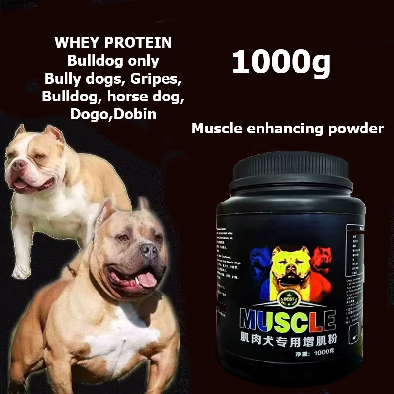Poudre de protéines de lactosérum Bulldog Muscle Builder 1 kg Bully-pitbull
