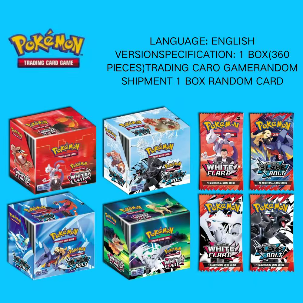 360 cartes Pokémon TCG en anglais : Hidden Fates Evolutions Booster, jeu de cartes à collectionner pour enfants