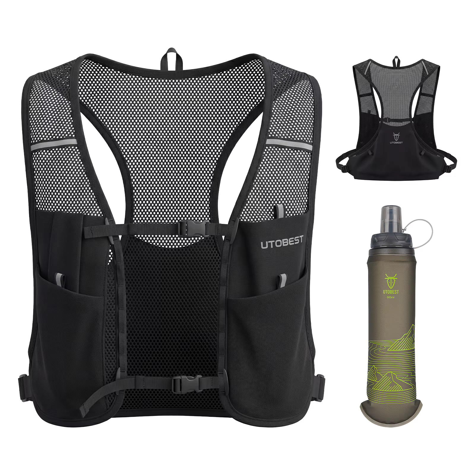 UTOBEST UTR112 Gilet de course sur sentier Pack d'hydratation ultra léger