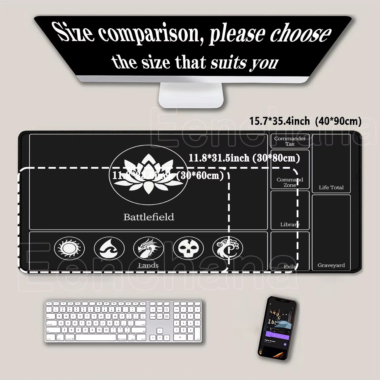 Tapis de jeu The Magic Gathering tapis de souris MTG bureau overlock tapis de bureau jeu PC ordinateur portable tapis mignon tapis accessoires clavier tapis de souris