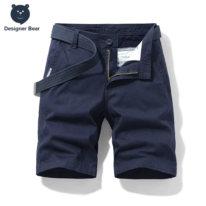 Shorts Cargo Baggy Homme 2026 de Marque – Bermuda de Travail Multi-Poches en Coton pour l'Été
