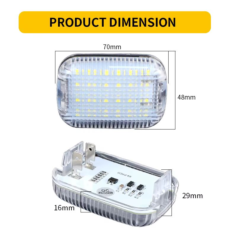 2 pièces pour Ford e-transit 2022-2024 Transit Connect 2014-2023 pour Ford Transit personnalisé LED intérieur Cargo dôme lumière accessoires de voiture
