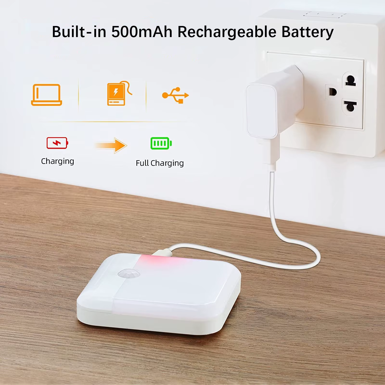 Veilleuse LED sans fil, lanterne avec capteur de mouvement humain, applique murale Rechargeable, pour Camping, escaliers d'été, placard, cuisine, toilettes