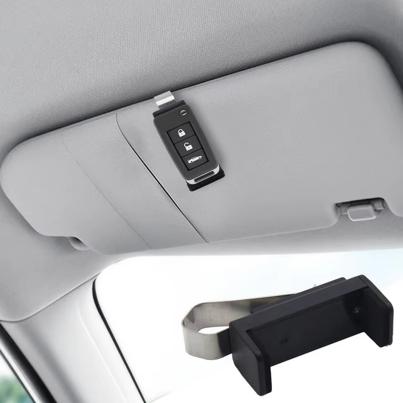 Clip de fixation pour pare-soleil de voiture, télécommande de porte pour porte de Garage, porte-clés de voiture, accessoires universels d'intérieur de voiture, télécommande de porte de Garage