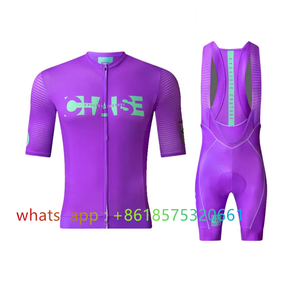 Chaise Cycliste Maillot de cyclisme ensemble vêtements hommes vtt vélo à manches courtes chemise route cuissard Kit
