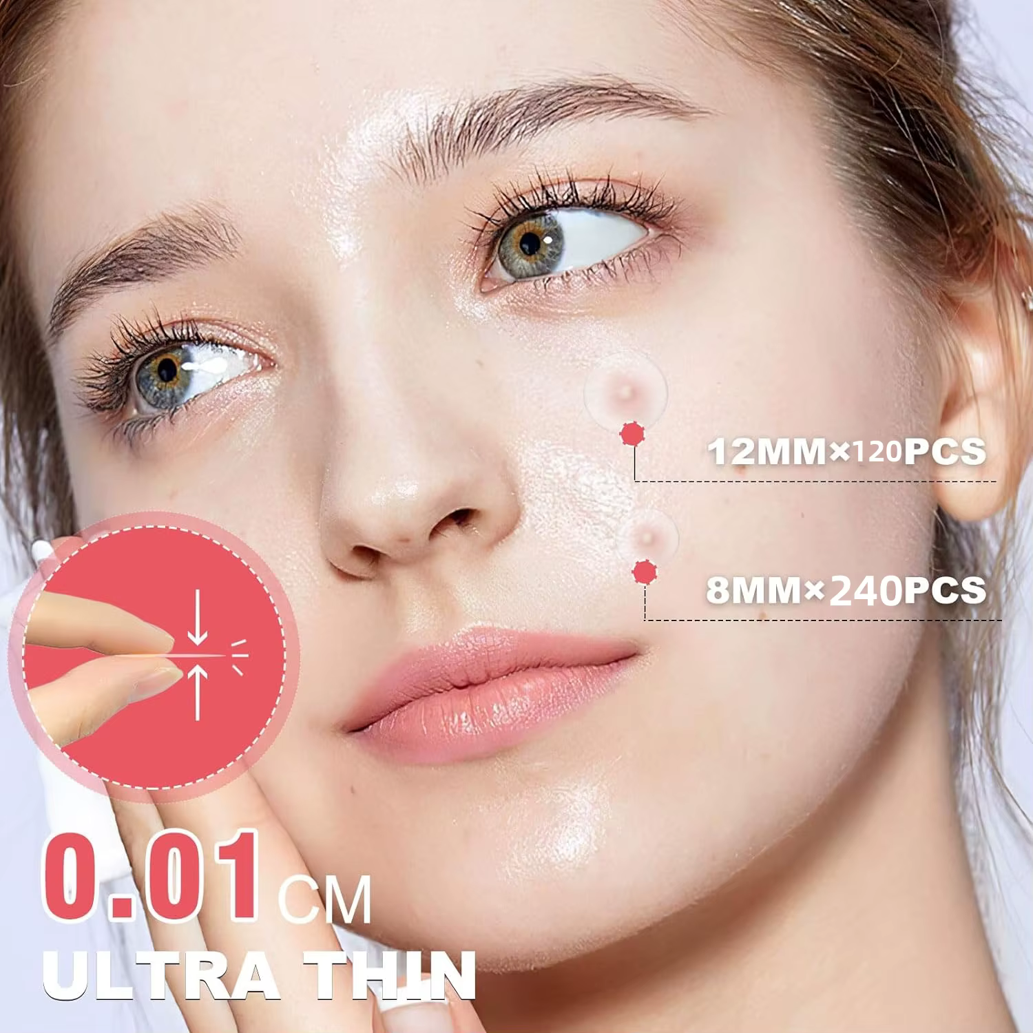 Patchs d'acné à l'acide salicylique, 360 pièces, pour le traitement de la peau, tampons Anti-acné pour le contrôle des imperfections
