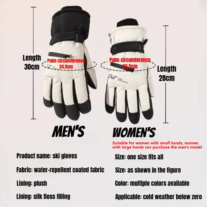 Gants de cyclisme d'hiver antidérapants