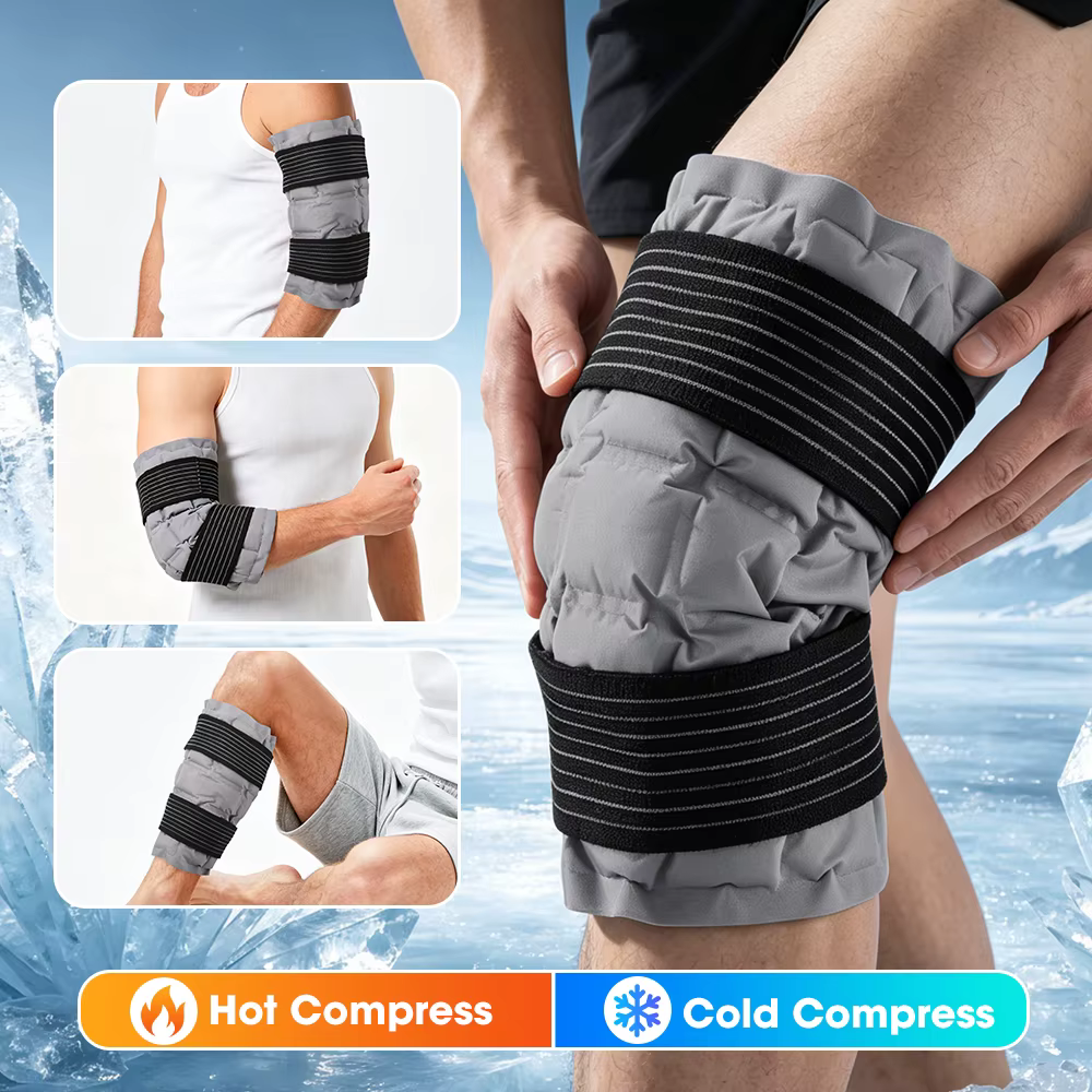 Enveloppe de glace pour le genou pour blessures