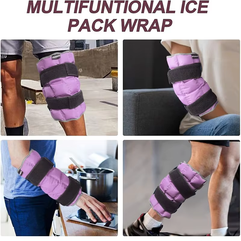 Enveloppe de glace pour le genou pour blessures