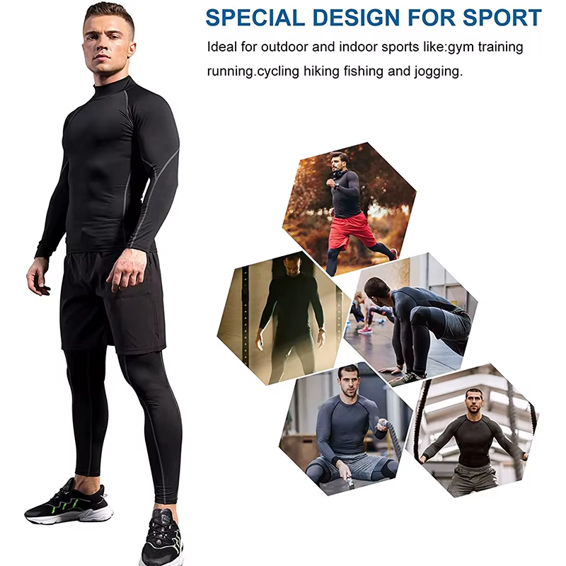 T-shirt de sport à manches longues pour homme