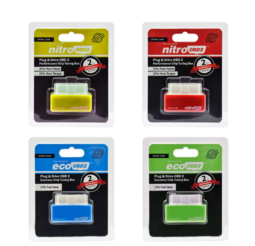 Boîte de réglage de puce de Performance Nitro ECO OBD2, 15% économiseur de carburant, couple plus de puissance pour voitures Benzine Diesel Petro Gaso-line