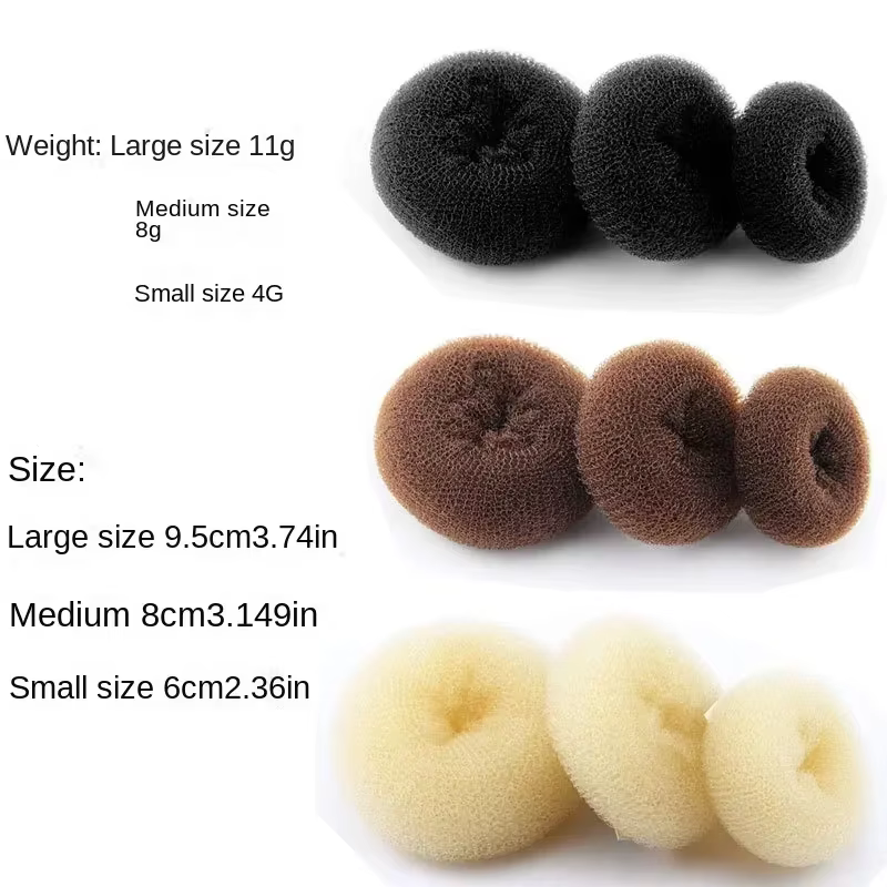 Artificiel astique à cheveux pour chignon, 6/2/8/9 cm, bandes pour queue de cheval, accessoires de coiffure