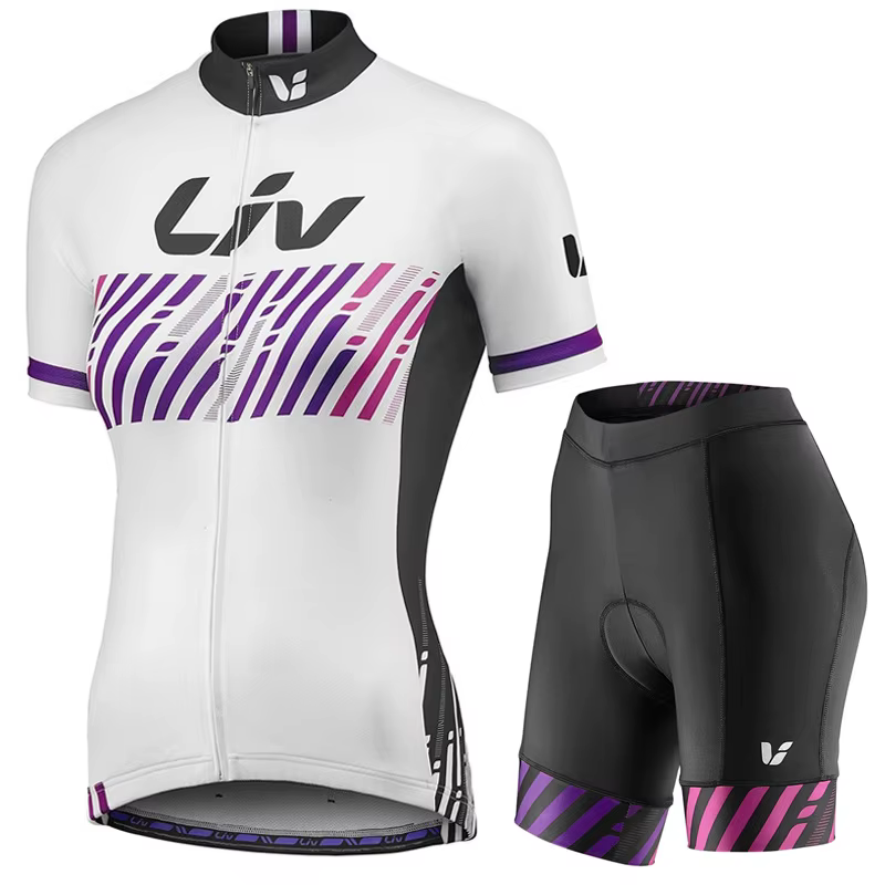Nouvel ensemble cycliste femme 2026 : Haut à manches courtes et short