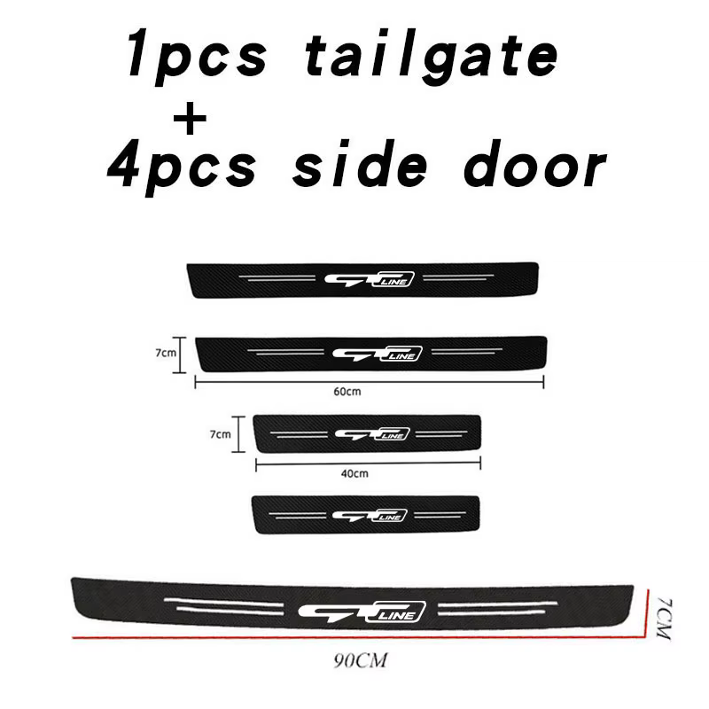 Autocollants de seuil de porte de voiture, accessoires pour KIA GT LINE K2 Sportage Stinger Sorento Ceed soul sorento VENGA KX5 K3 K4 K5, accessoires