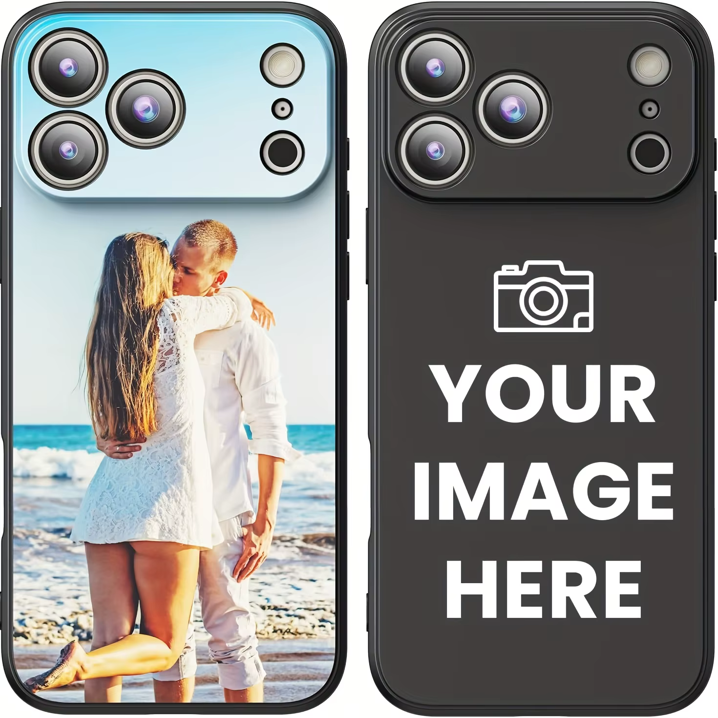 Coque souple givrée personnalisée avec Photo, bricolage, pour iPhone 17 16 16E 15 14 13 12 11 Pro Max Air Mini SE 2020 2022 X XS XR 6 7 8 Plus