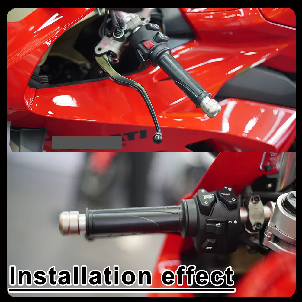 Bouchons de guidon en acier inoxydable de 670 g pour DUCATI Monster/Multistrada/Scrambler/Streetfighter/Hypermotard/Supersport/Panigale