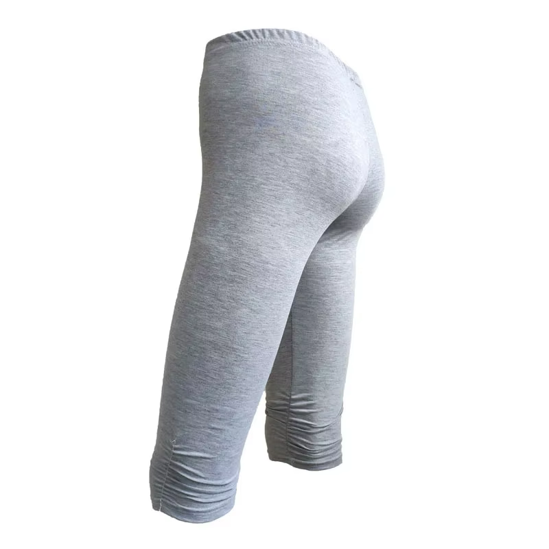 Pantalon de sport élastique taille haute pour femme, coupe skinny, séchage rapide, legging 3/4, short décontracté uni pour l'été