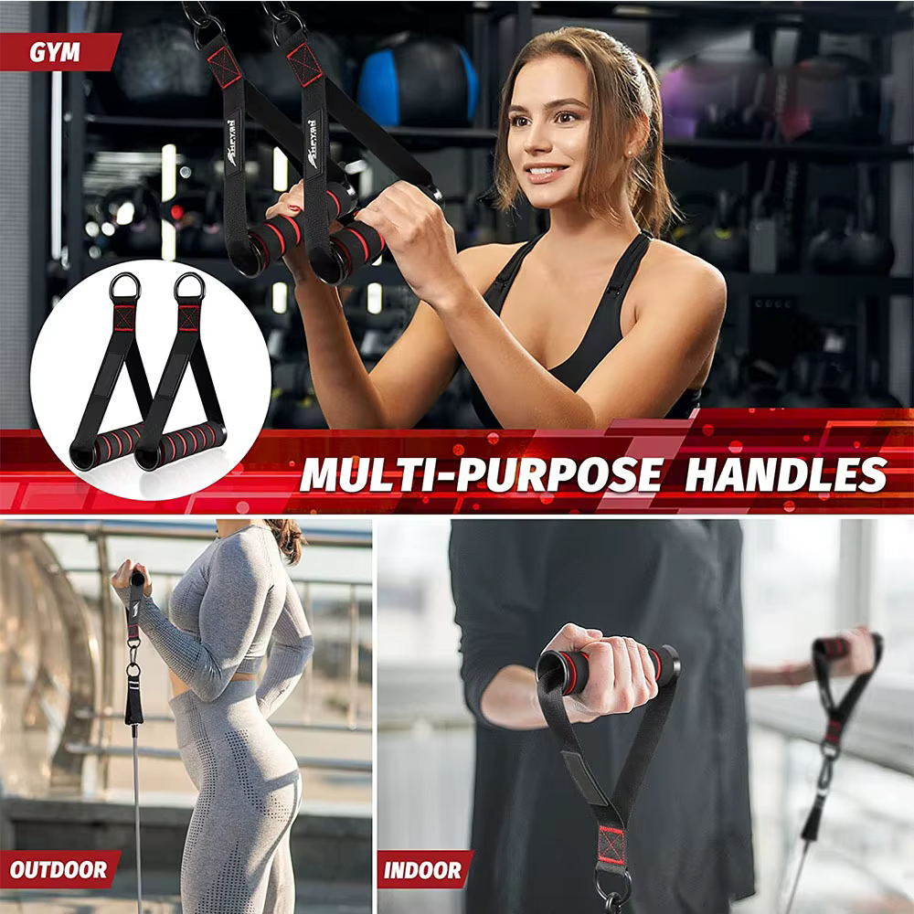 Triceps abaissement corde visage tirer poignées pousser