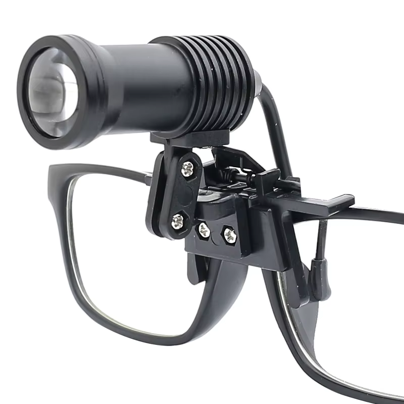 Loupe binoculaire médicale LED, pince de montage, accessoires dentaires, lunettes, dentiste, lampe de sauna surgiacl, lampe frontale