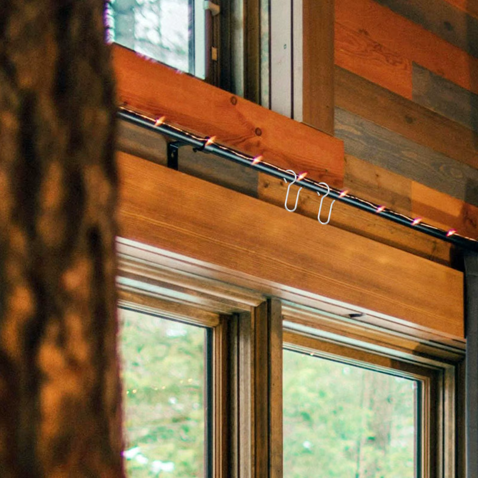 Crochet de Rail de rideau, 60 pièces, crochet de plafond, rideau de douche, crochet de suspension, Rail de guidage, crochet de plafond, accessoire de quincaillerie pour la maison
