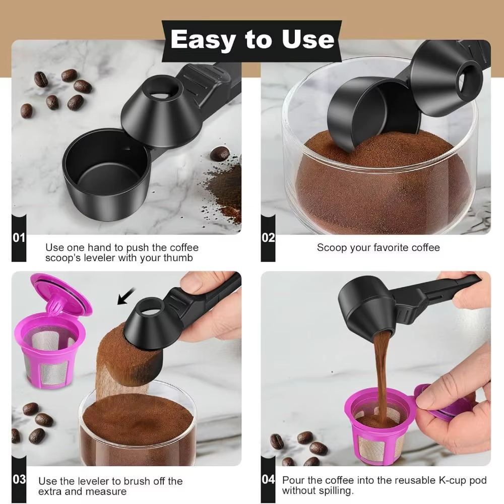 Nouveau cuillère à café sans déversement