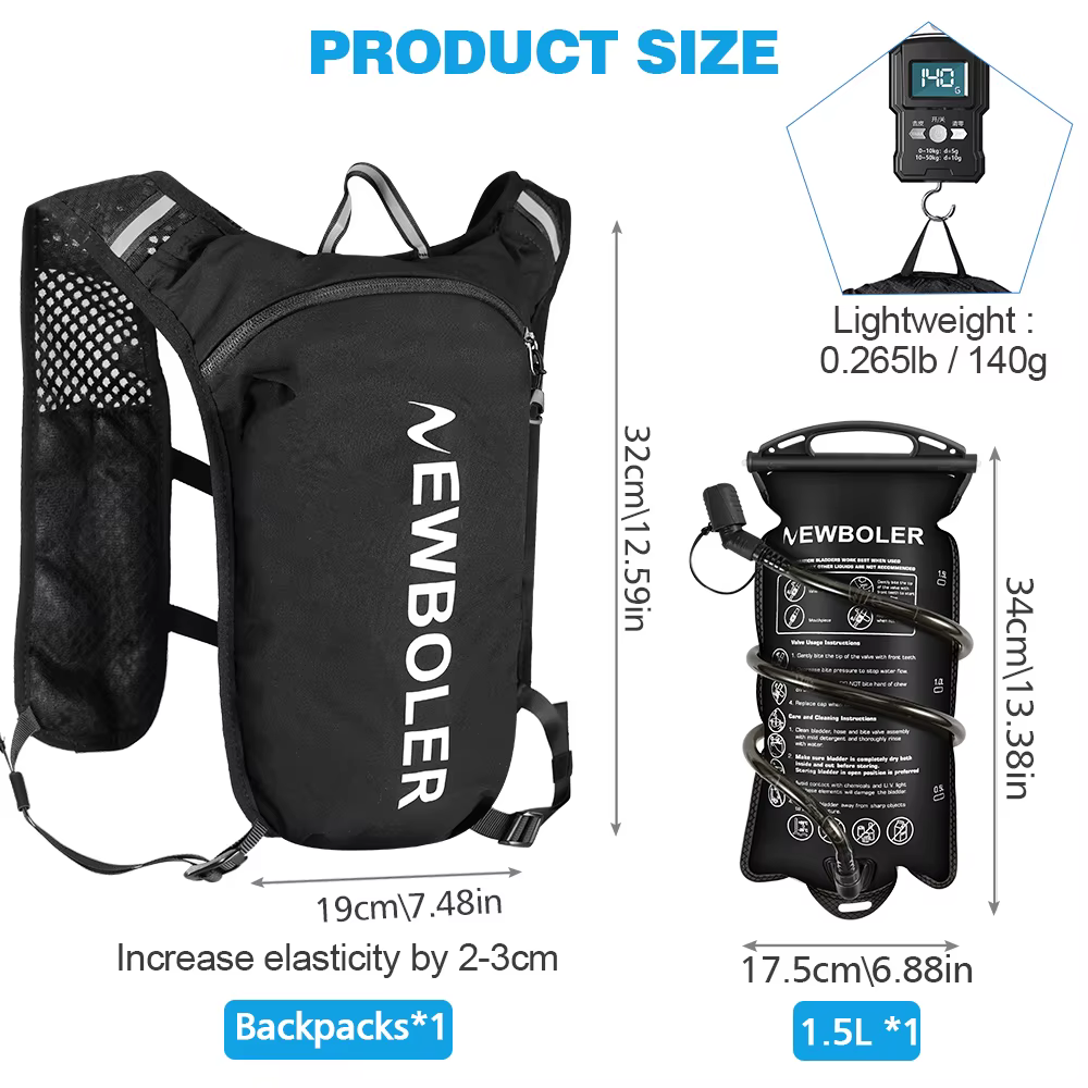 Sac à dos de course à pied ultra léger NEWBOLER
