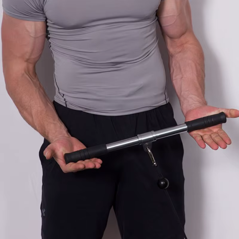 Barre droite rotative de gymnastique