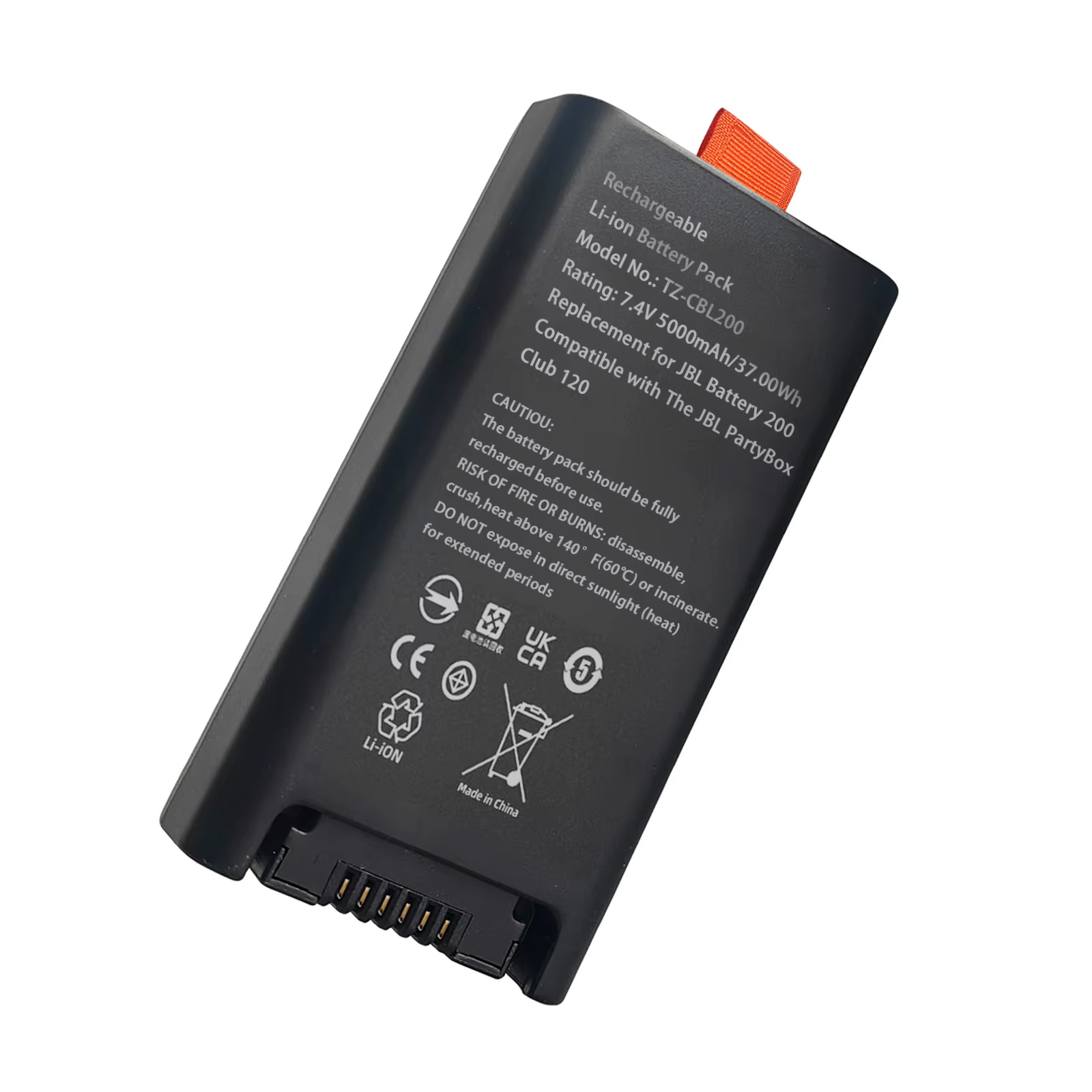 Batterie pour JBL BATTERY 200 pour JBL PartyBox Club 120 On The Go 2 FG2CELL21700P