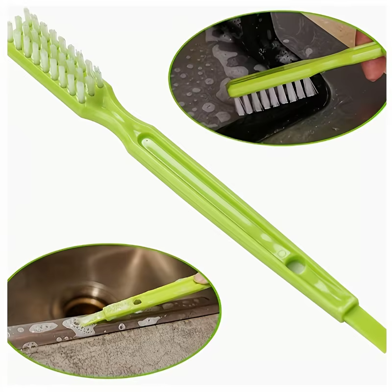 Brosse de nettoyage de joints de carrelage deux en un, adaptée au nettoyage ménager dans les cuisines, les pistes de fenêtres et de portes, les poêles, les articulations et les sols