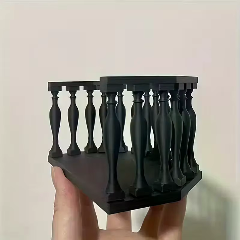 Balcon miniature pour maison de poupée avec balustrade, balcon européen adapté aux collectionneurs, scènes miniatures, accessoires de maison de poupée DIY