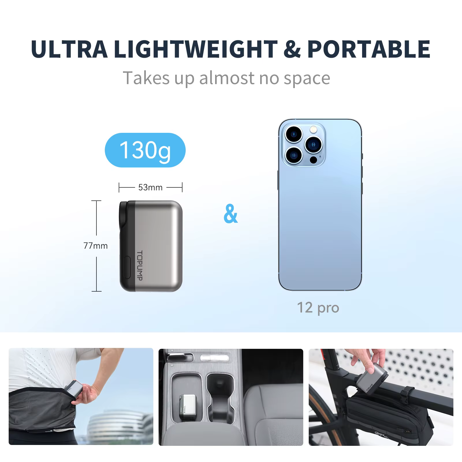 TB2PRO – Mini pompe de gonflage de pneus de vélo, écran LED, batterie Rechargeable 120psi, accessoires de vélo, petite pompe pour balle de sport