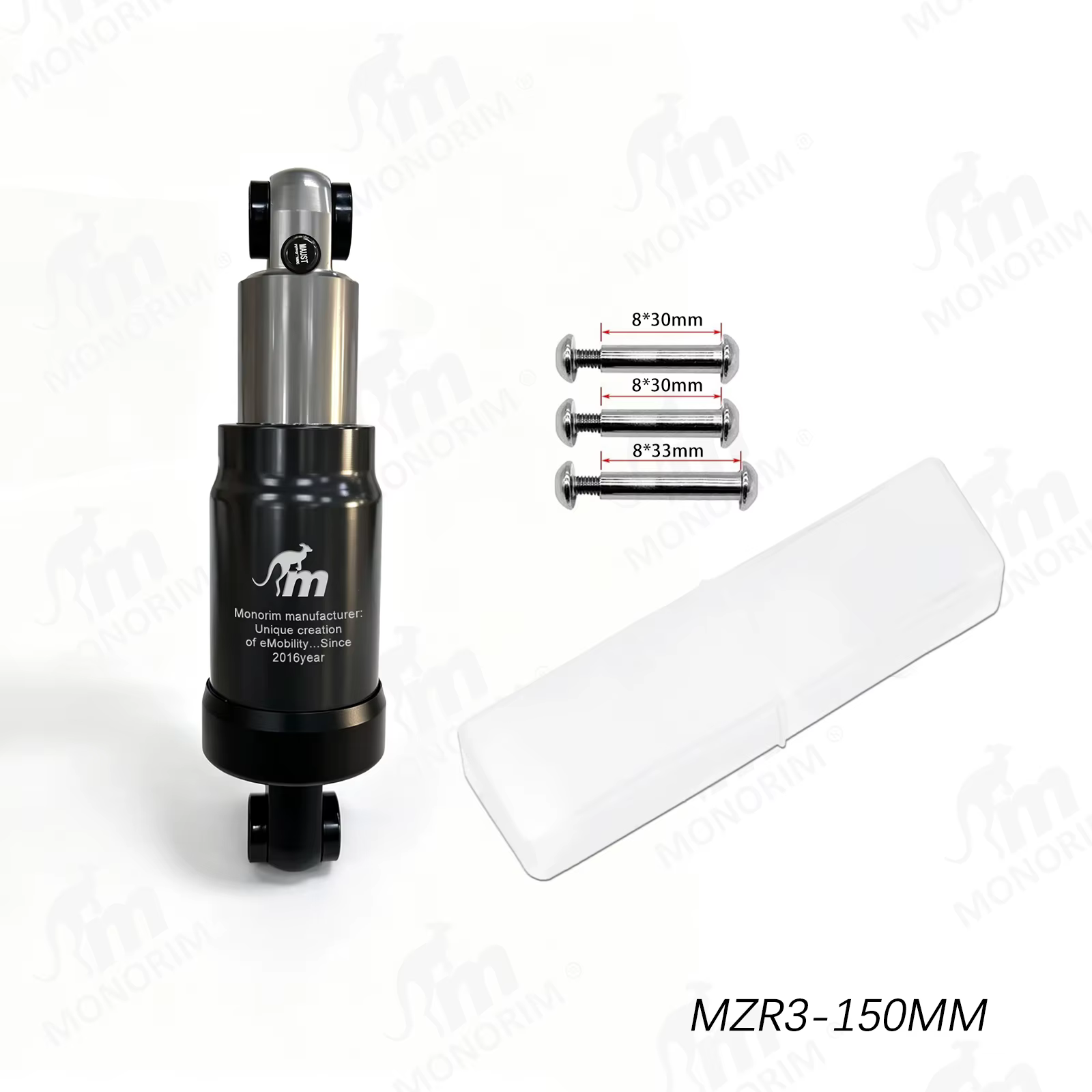 Amortisseur arrière à suspension pneumatique Monorim MZR3 Pro pour trottinette électrique Segway ZT3 Pro - Accessoires